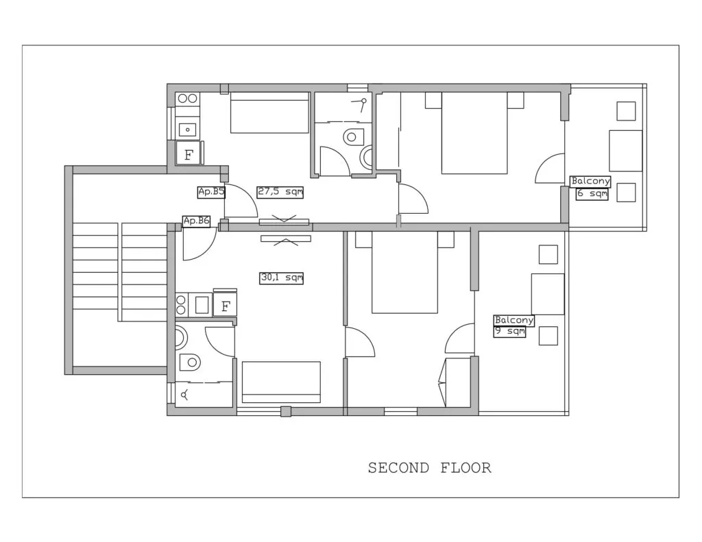 Floor plan - Apartment B6